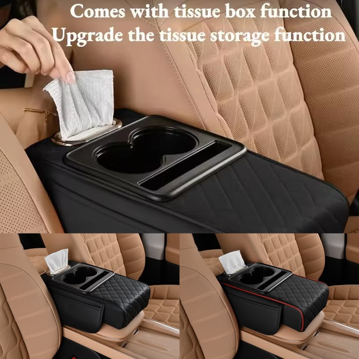 Multi-Function Car Armrest Cushion
