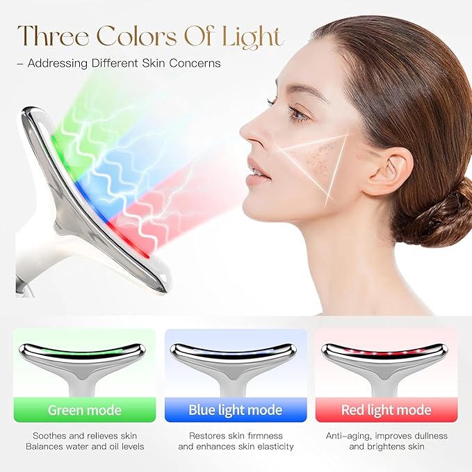 Premium Red Light Therapy Face and Neck Massager - RAS online hub
